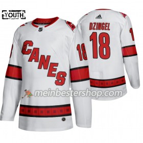 Carolina Hurricanes Ryan Dzingel 18 Adidas 2019-2020 Weiß Trikot Authentic - Kinder